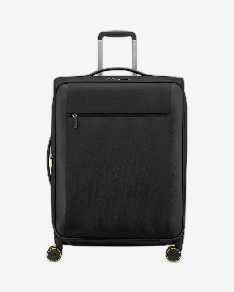 ديلسي _باريس montmartre 3.0, 70 cm 4 double wheeled expandable check-in trolley case - black